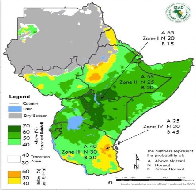 Horn of Africa to experience heavy rains until June: IGAD weather service